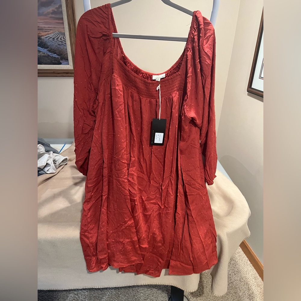 Midi Long sleeve flowy dress